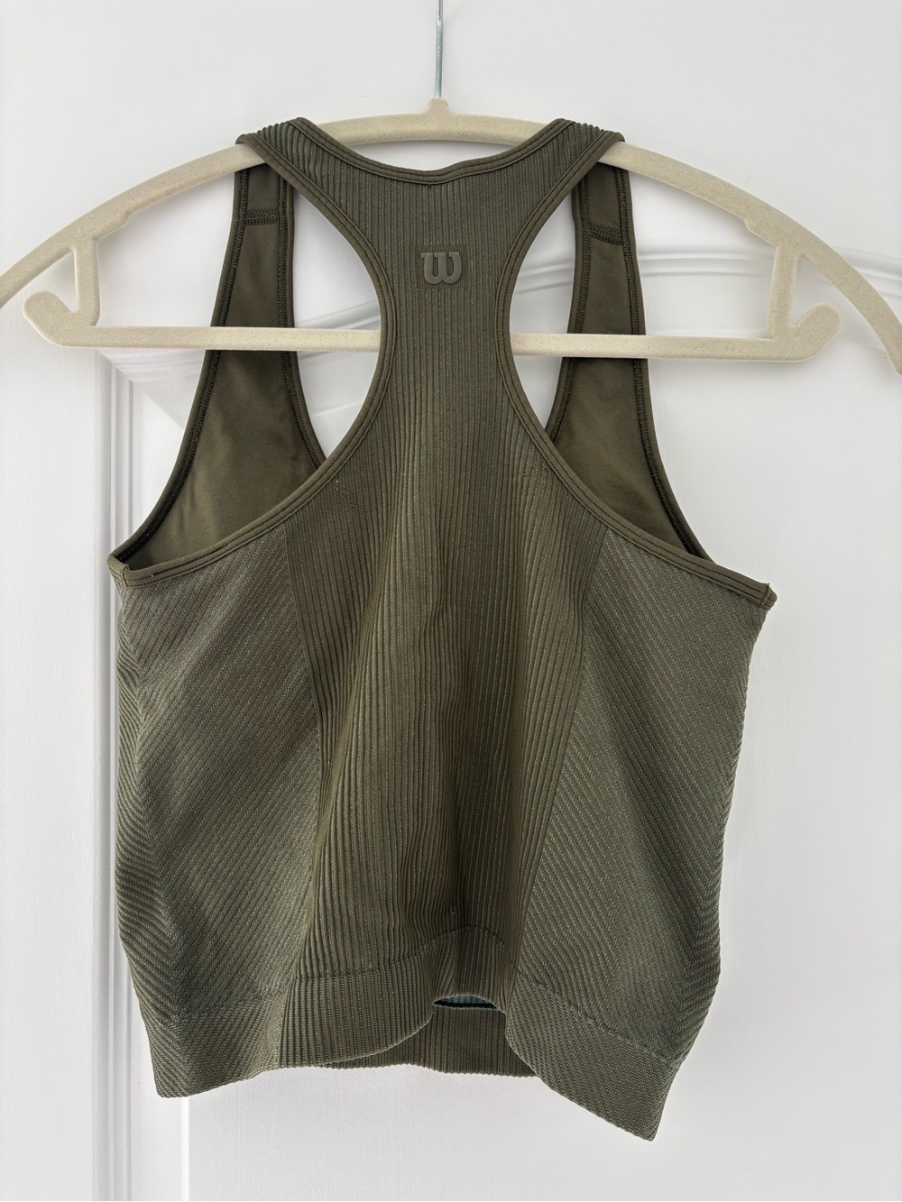 Wilson Olive Ribbed Racerback Tank Top - Picture 2 of 2